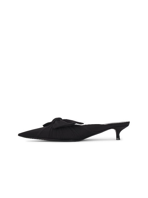 Balenciaga Knife Knot Mule in Black | FWRD