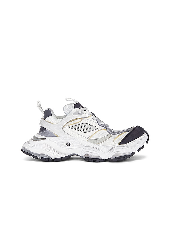 Balenciaga Cargo Sneaker in White & Grey | FWRD