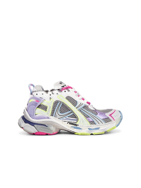 Balenciaga Runner Gradient Sneaker in Grey, Lilac, Yellow