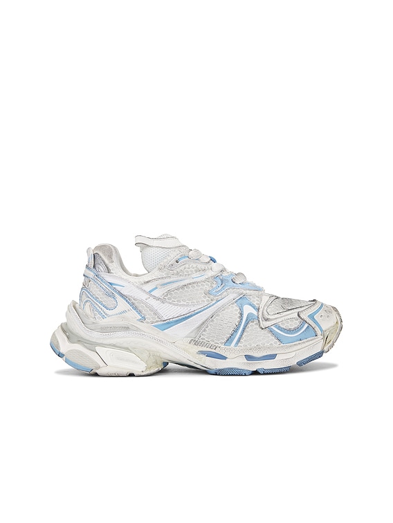 Balenciaga RUNNER 2 スニーカー - White, Light Blue, & Grey