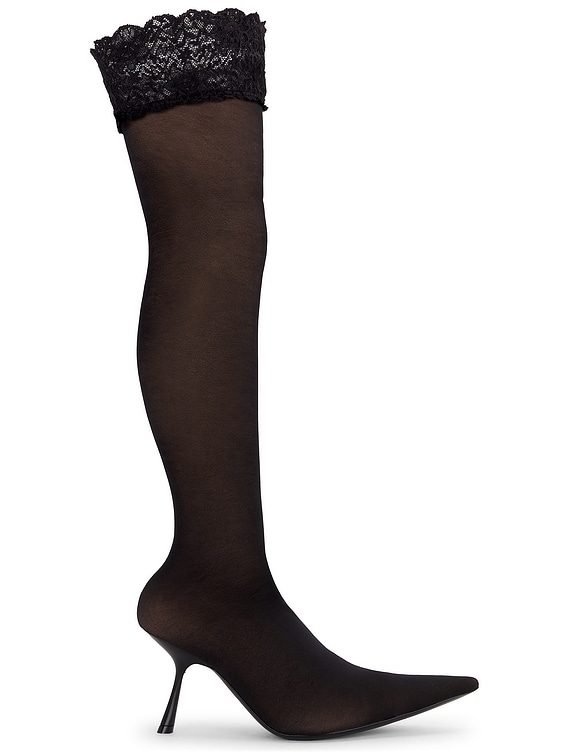 Balenciaga New Flex Heel in Black & Nude | FWRD