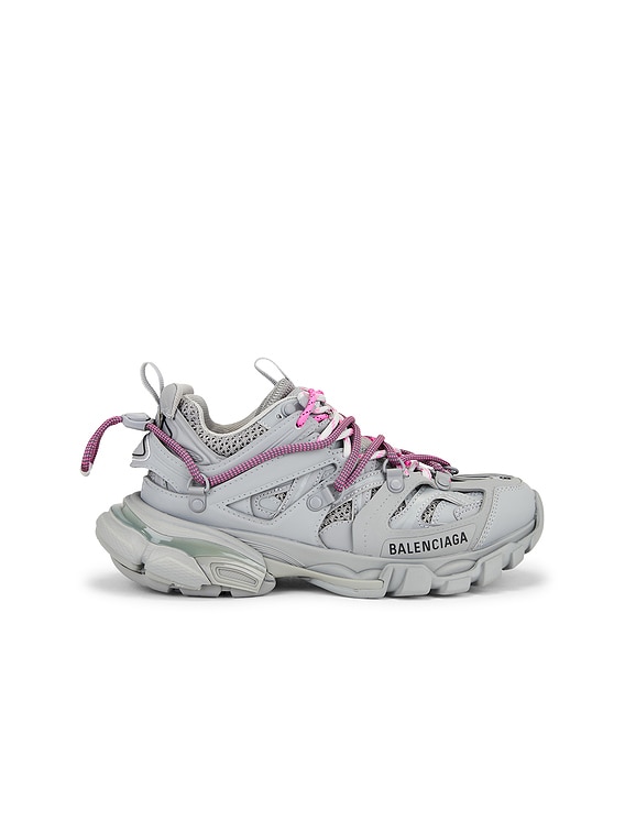 Balenciaga Track Sneaker in Grey & Pink | FWRD Balenciaga Track Sneaker in Grey & Pink | FWRD