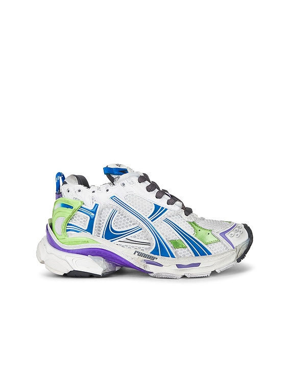 スニーカー BALENCIAGA  Balenciaga Sneakers Women Fabric White/Cyan Balenciaga Sneakers Women Fabric White/Cyan | B-Exit – B