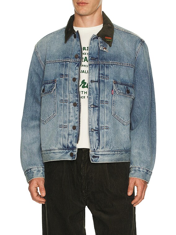 Barbour x Levi's Type II Denim Jacket in Vintage Wash | FWRD