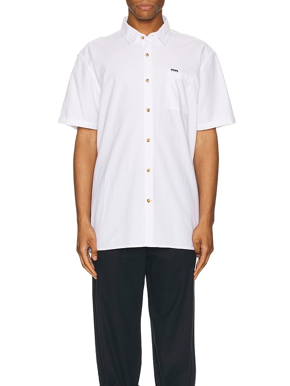 Barbour Thermond Seersucker Summer Shirt in White | FWRD