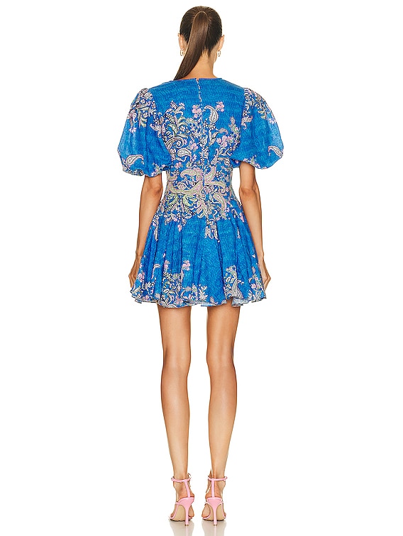 cobalt blue puff sleeve dress The Gardens Puff Sleeve Sequins Dress  American Threads Hoco Boutique Cobalt Blue / S / No returns/exchanges