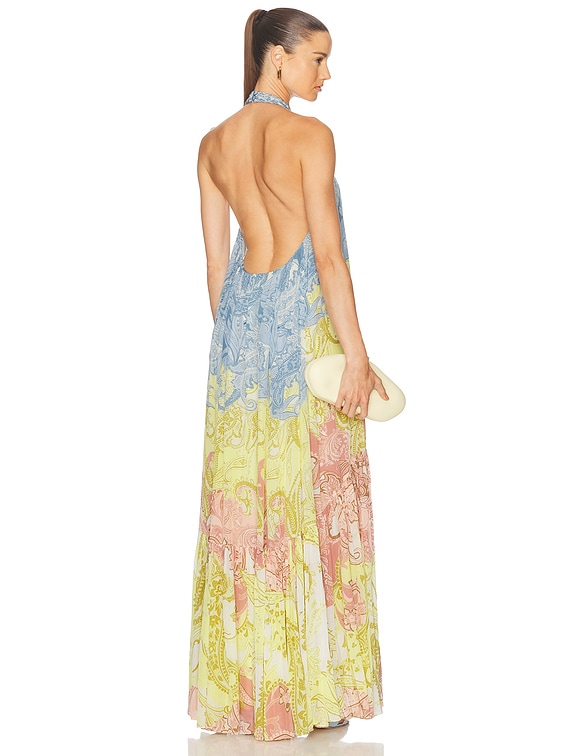 HEMANT AND NANDITA Fiza Long Dress in Multi | FWRD