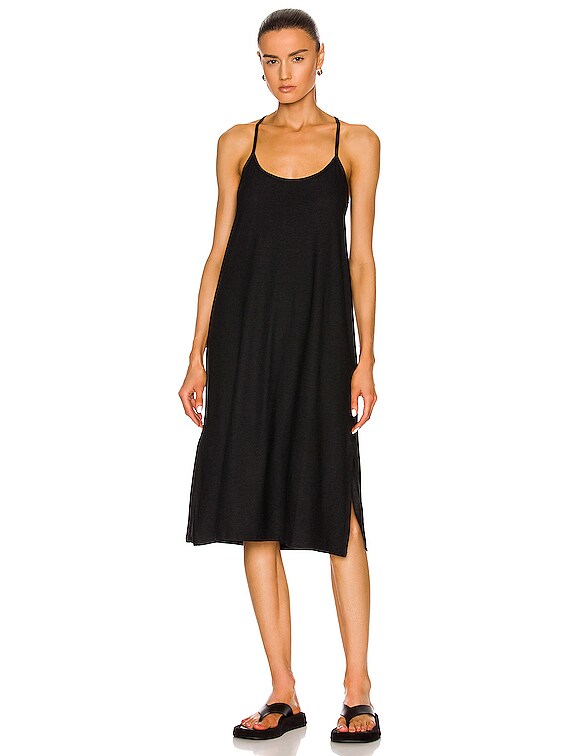 knee length dresses for ladies The Sleep Code Washable Silk Midi Slip Dress