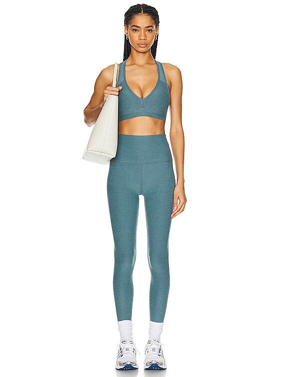 Beyond Yoga Spacedye Lift Your Spirits Bra In Teal for Women