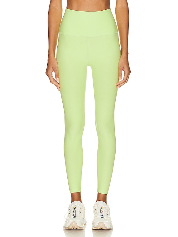 Beyond Yoga Spacedye Caught In The Midi High Waisted Legging in Lime Ice  Heather