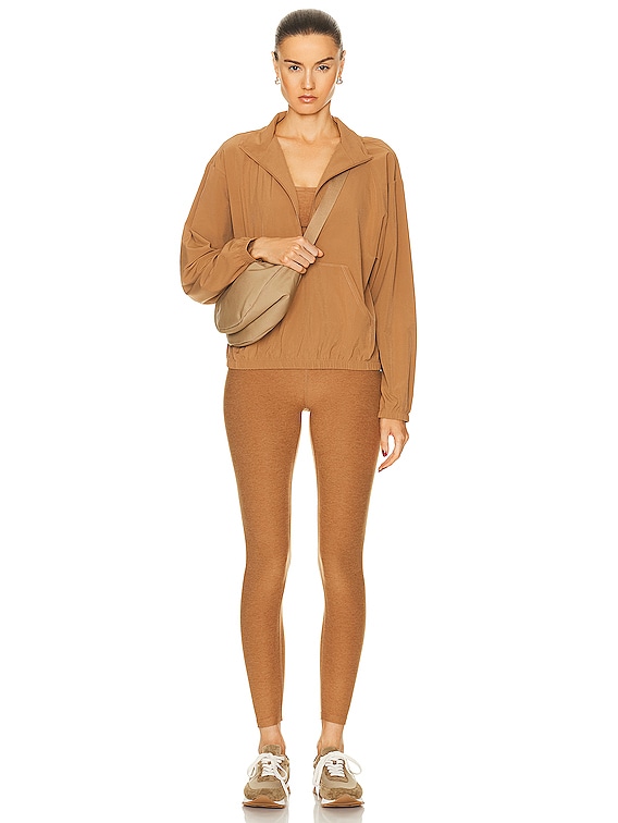 Beyond Yoga Spacedye At Your Leisure High Waisted Midi Legging in Caramel  Toffee Heather