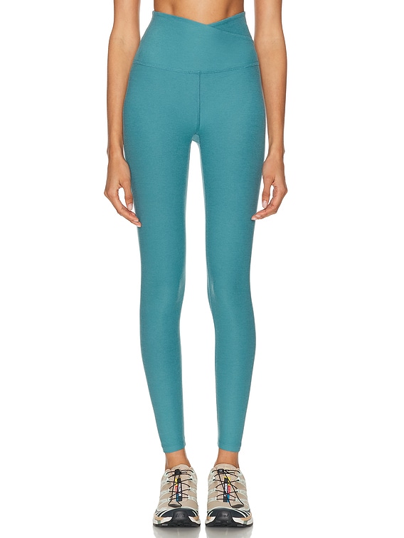 (取寄) ビヨンドヨガ レディース スペースダイ アット ユア レジャー ハイ ウェスト ミディ レギングス Beyond Yoga women Spacedye At Your Leisure High Waisted Midi Leggings Deep Aqua Heather Beyond Yoga Spacedye At Your Leisure High Waisted Midi Legging in
