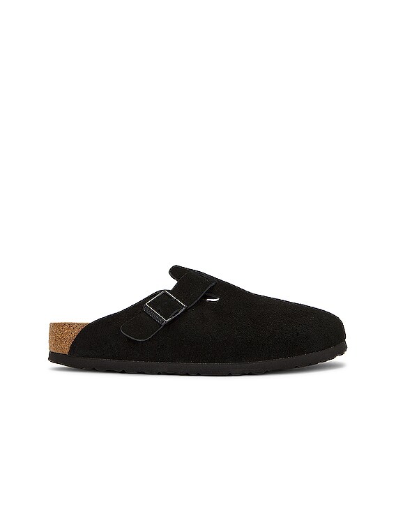 BIRKENSTOCK Boston Soft Footbed in Black | FWRD