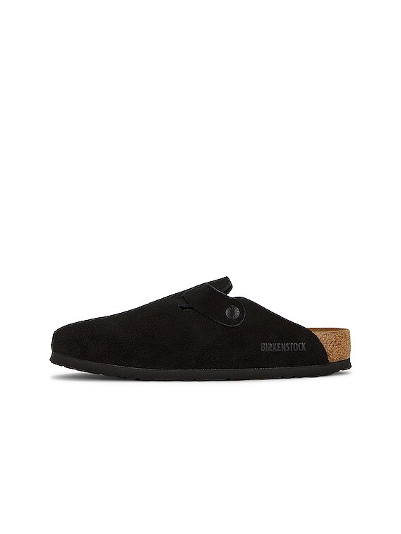 BIRKENSTOCK Boston Soft Footbed in Black | FWRD