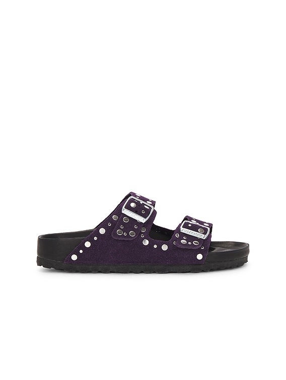 BIRKENSTOCK Arizona Rivets Exquisite Sandal in Acai | FWRD
