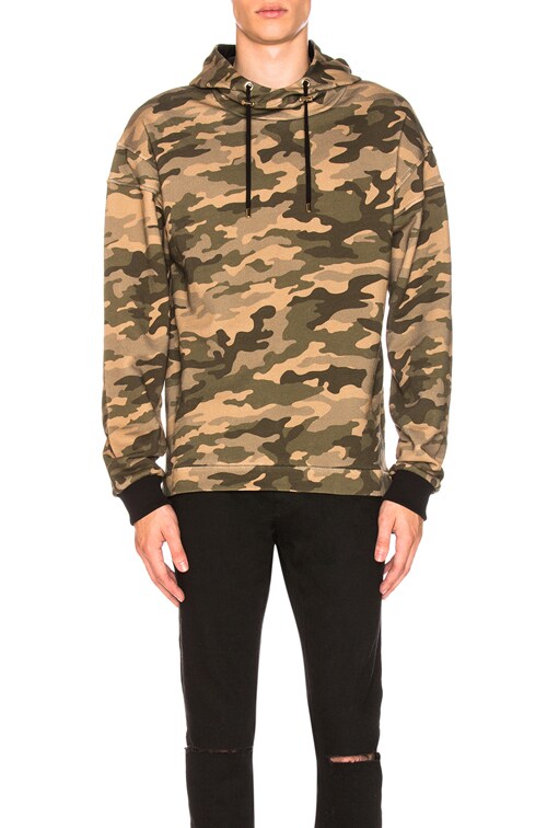 BALMAIN Oversized Hoodie in Camouflage 
