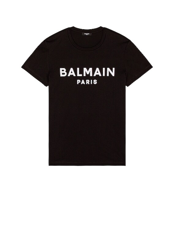BALMAIN Balmain T-Shirt Classic Fit in & Blanc FWRD