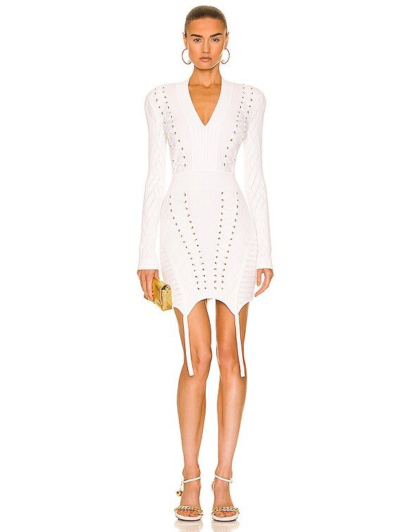 BALMAIN ミニドレス - Blanc | FWRD