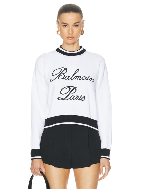 【関税込み】Balmain ブルー エンボスロゴ フーディ Balmainのブルー エンボスロゴ フーディがセール中