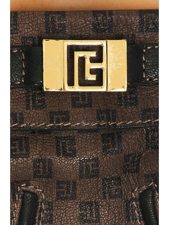 Fendi Leather Bustier Top in Brown