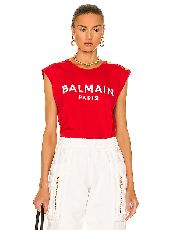 BALMAIN タンクトップ - Rouge & Blanc | FWRD