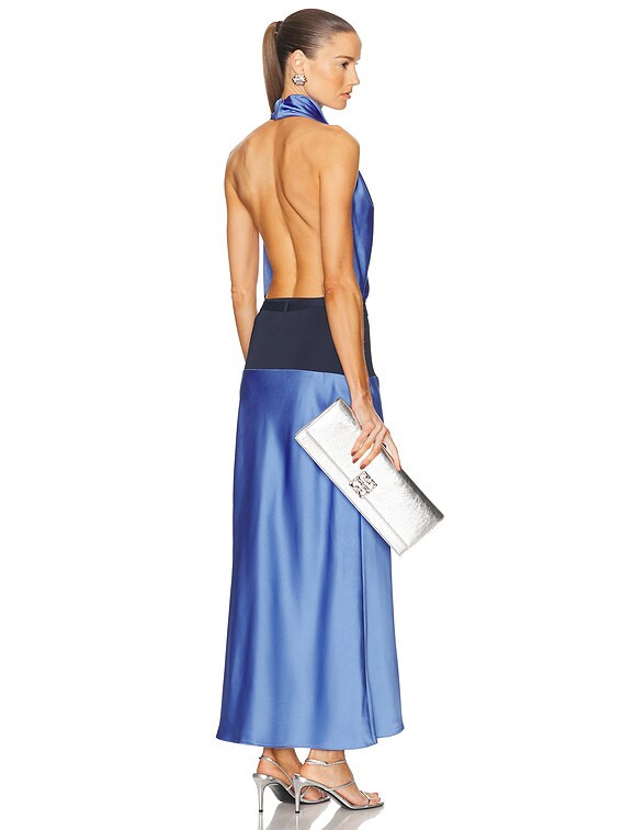 brandon maxwell blue dress Burnt Orange, Mustard and Navy Blue Wedding Color Palette –  robesbysilkandmore