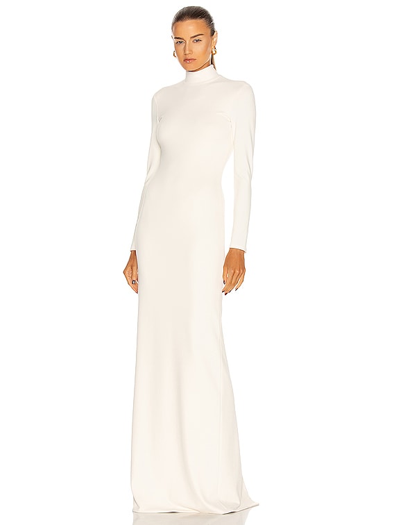 Long Sleeve Mock Neck Gown