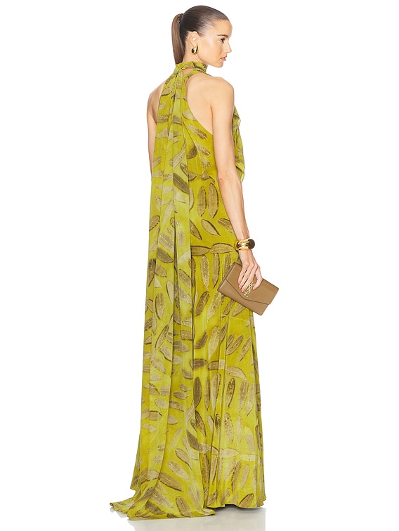 Brandon Maxwell The Seraphine Gown in Verdant Leaf | FWRD