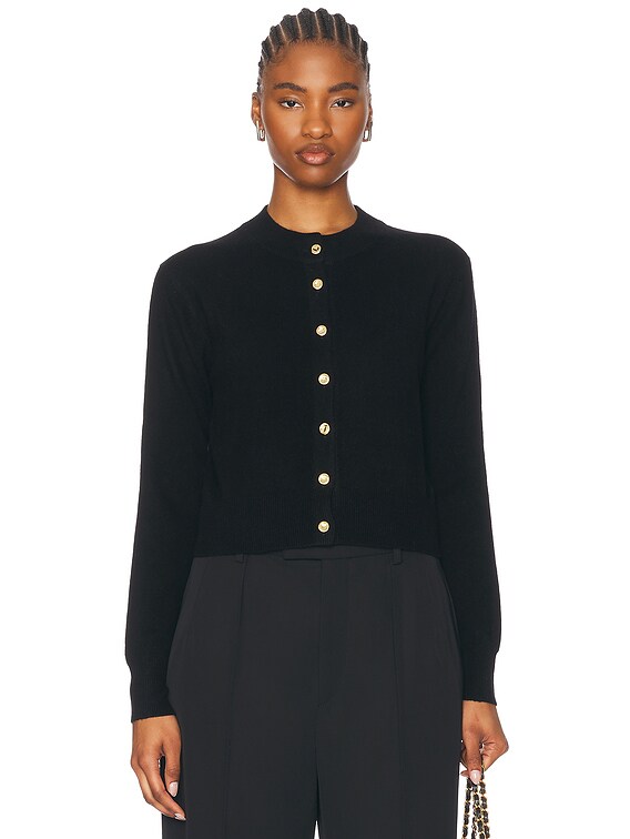 aubrey black wool knitted cardigan dress Aton main image 1