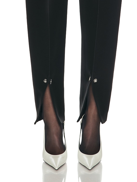Brandon Maxwell Beatrix Creased Trouser in Black | FWRD