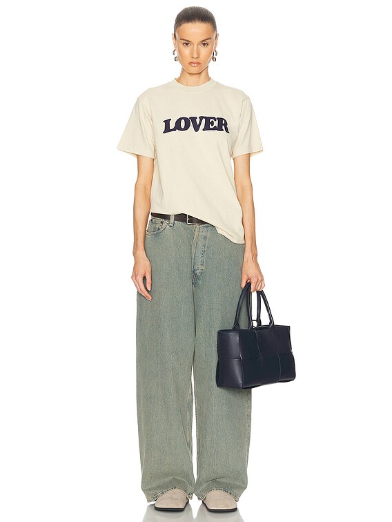 Bianca Chandon Lover Big Logo Shirt in Light Khaki | FWRD Bianca Chandon Lover Big Logo Shirt in Light Khaki | FWRD