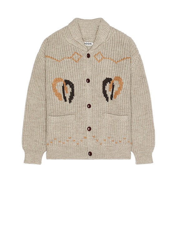 Comme des Garçons Play Tan Invader Edition Cardigan