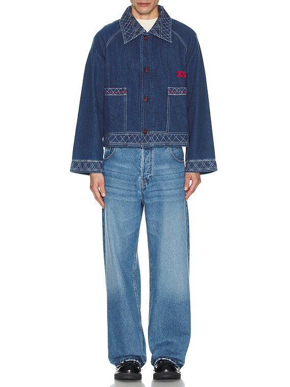 BODE デニムジャケット Bode Embroidered Denim Jacket - Indigo | Garmentory