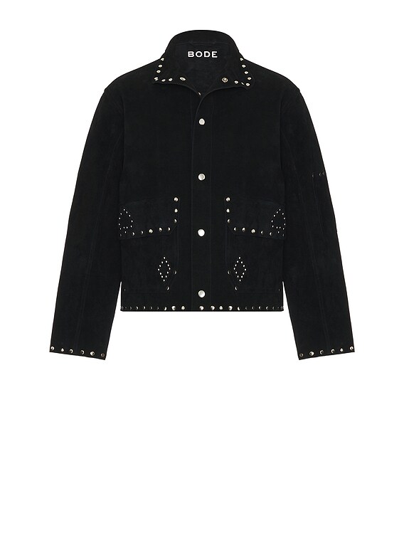 BODE Deck Of Cards Studded Jacket in Black | FWRD