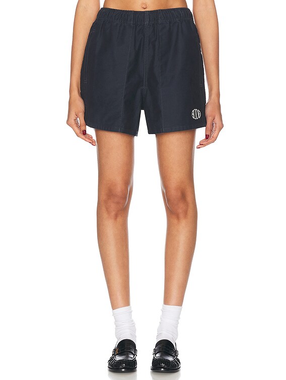 ショートパンツ BODE Women Shorts Burmudas WRF23BT001 BLACK Black BODE Field Shorts in Black | FWRD