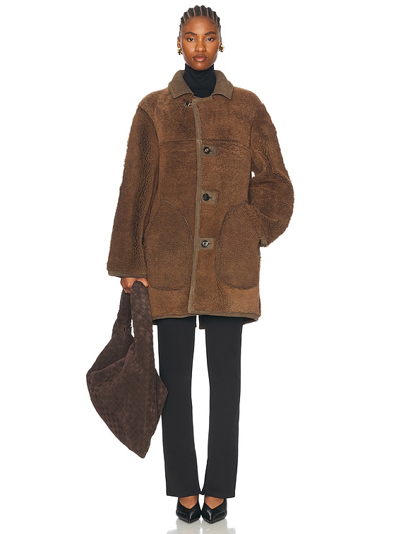 BODE Ranch Coat in Olive Brown | FWRD