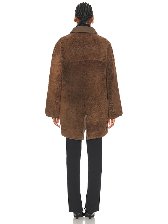 BODE Ranch Coat in Olive Brown | FWRD