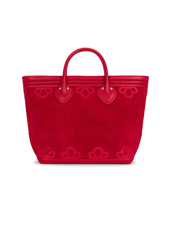 BODE Trefoil Tote Bag in Red | FWRD