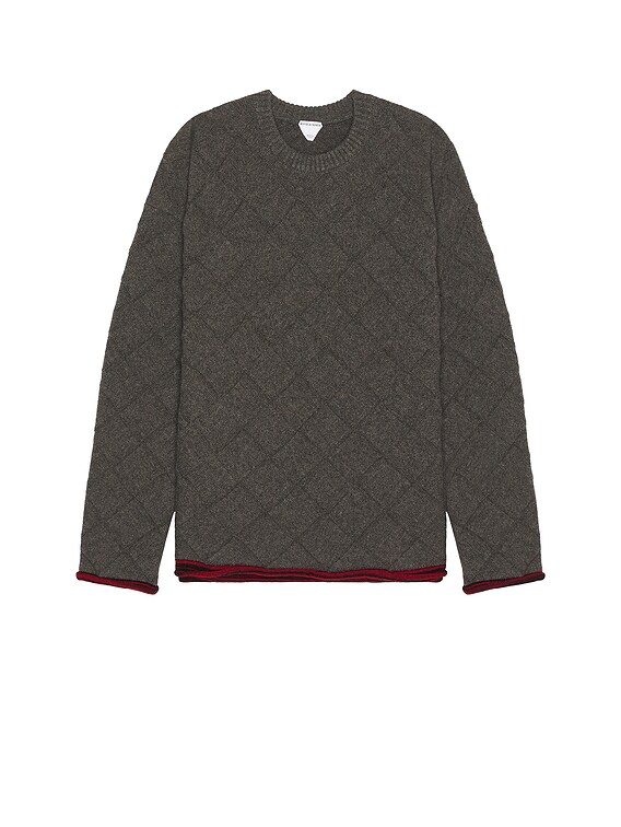 Bottega Veneta Mw Wool Intrecciato 3D Knit Sweater in Medium