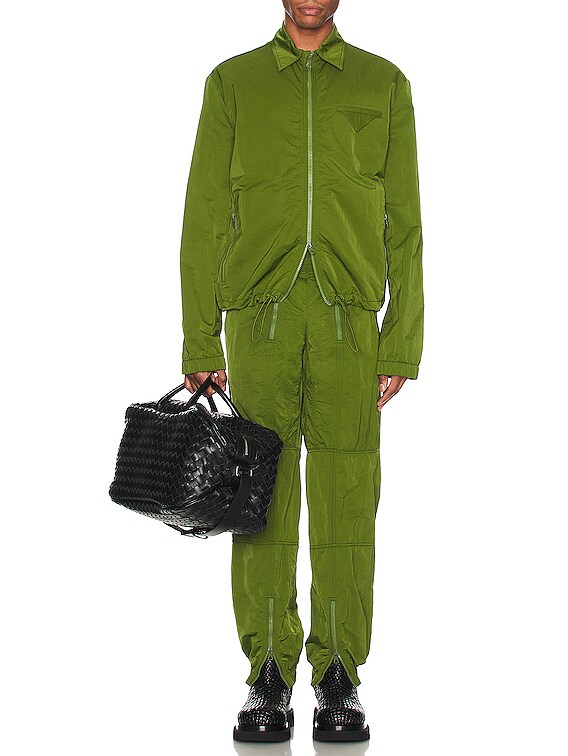 Bottega Veneta Zips Trousers Tech Nylon Triangle Pocket in