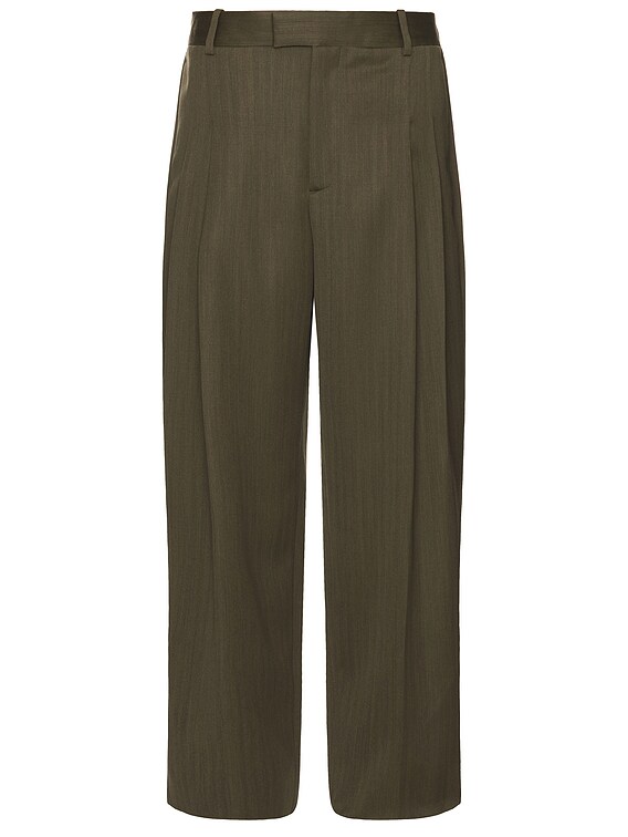 BOTTEGA VENETA スラックス Bottega Veneta Men's Viscose Stripe Flat-Front Trousers