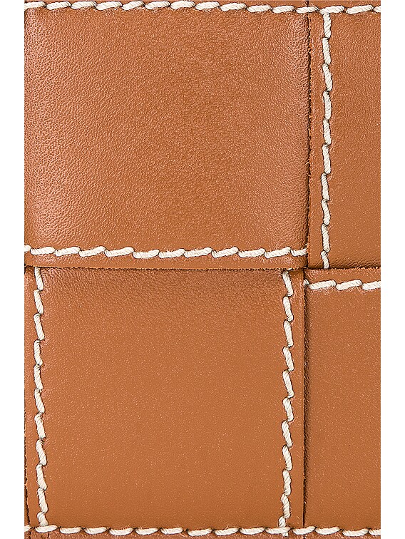 Bottega Veneta Cassette Bi-fold Wallet Urban Leather Stitch in