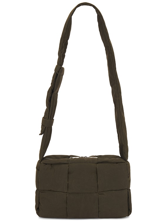 Bottega Veneta Medium Padded Tech Cassette Waxed Canvas in