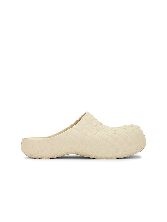 Bottega Veneta Beebee Clog Sandal in Seal Salt | FWRD display picture 3
