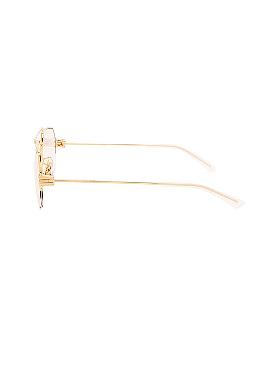 Louis Vuitton LV Moon Metal Square Sunglasses Gold Metal. Size U