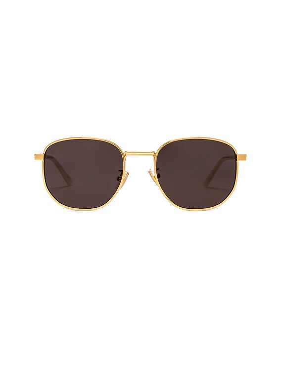 Bottega Veneta Light Ribbon Panthos Sunglasses in Shiny Gold  display picture 1