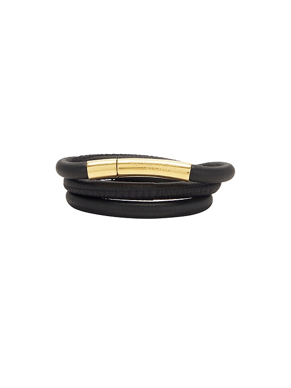 ベルト BOTTEGA VENETA FW21 CINTURA DOPPIA (577040 VMAU17654) Bottega Veneta Tubular Belt in Black & Gold | FWRD
