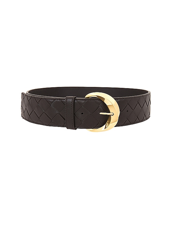 Bottega Veneta Essential Twist Belt in Fondant Muse Brass FWRD