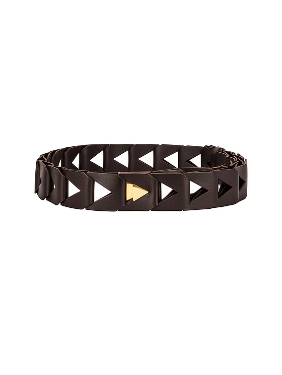 BOTTEGA VENETA Cutout 5cm Belt, gold tone hardware, black calf leather Bottega Veneta | Accessories | Bottega Veneta Cutout 5cm  main image 3