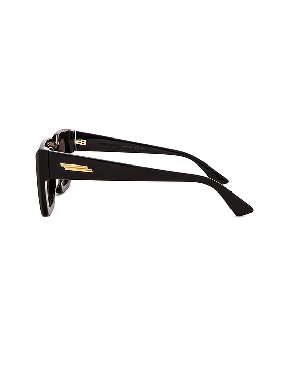Bottega Veneta Classic Ribbon Square Sunglasses in Shiny  display picture 1